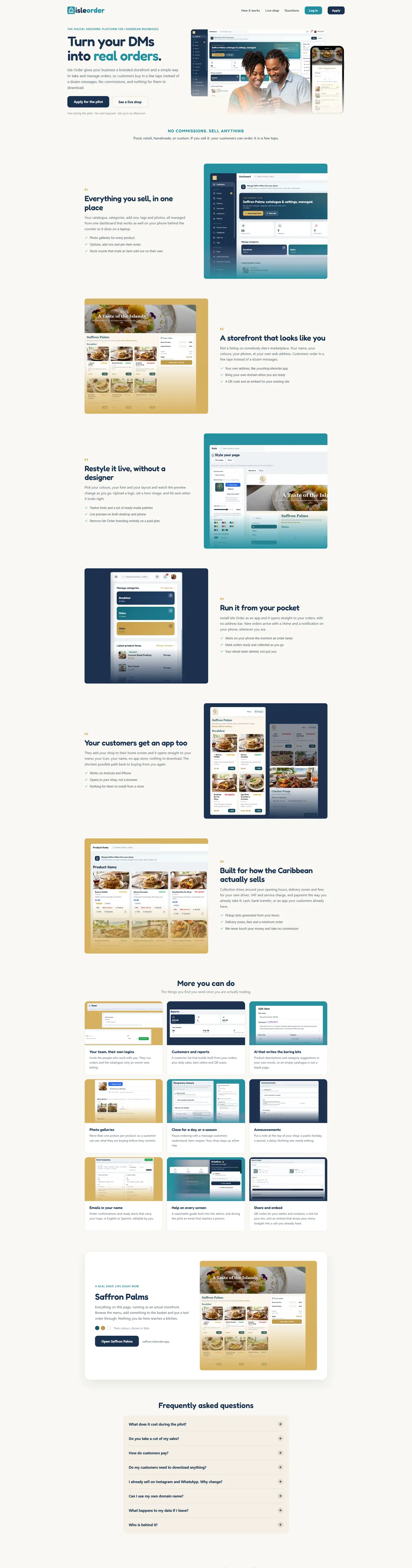 The Isle Order home page